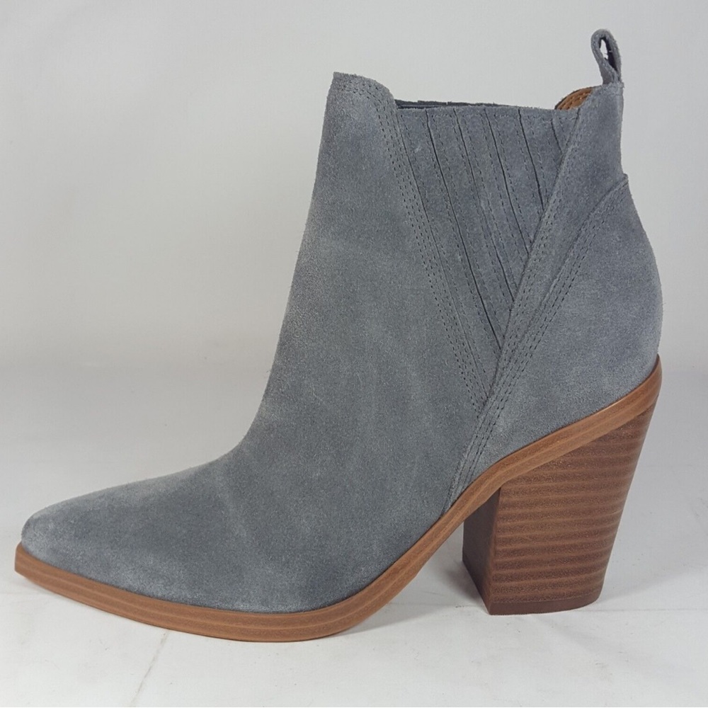 Marc Fisher Gray Suede Ankle Booties